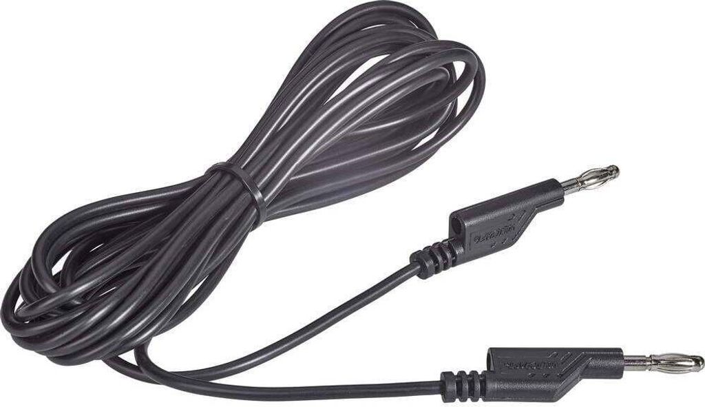 VOLTCRAFT MS5/SW Messleitung Lamellenstecker 4 mm Lamellenstecker 4 mm 5.00 m Schwarz 1 St.