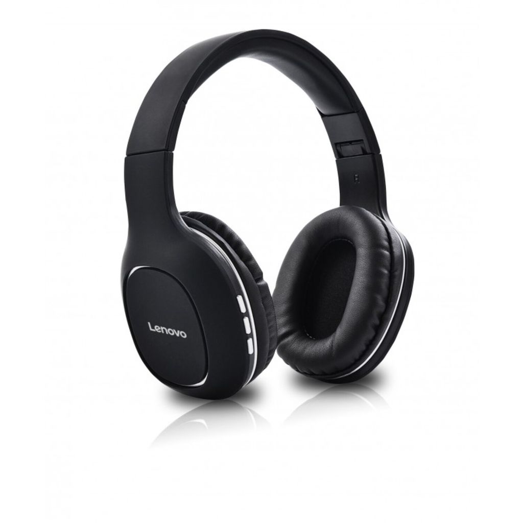 Lenovo over Ear HD300 Kopfhörer mit Bluetooth in Schwarz