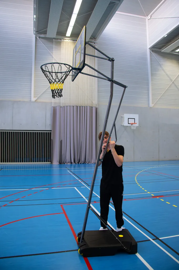 Panier de basket ajustable 3m05 avec roues et accessoire de tir 3x3 - 9