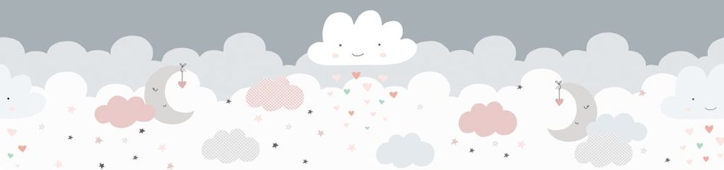 Lovely Kids samolepiaca bordúra do detskej izby Dreamy Sky Obrázok produktu