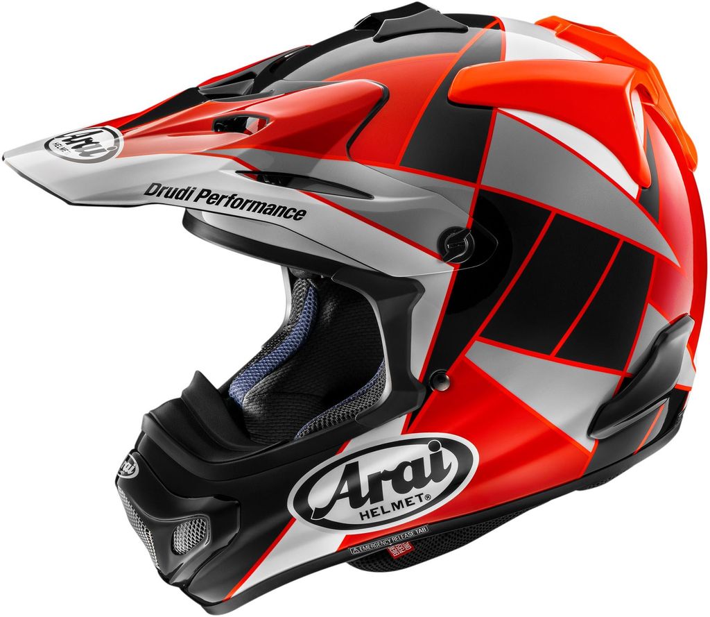 Arai MX-V Evo Peak Motocross Helm, rot, M (57/58)