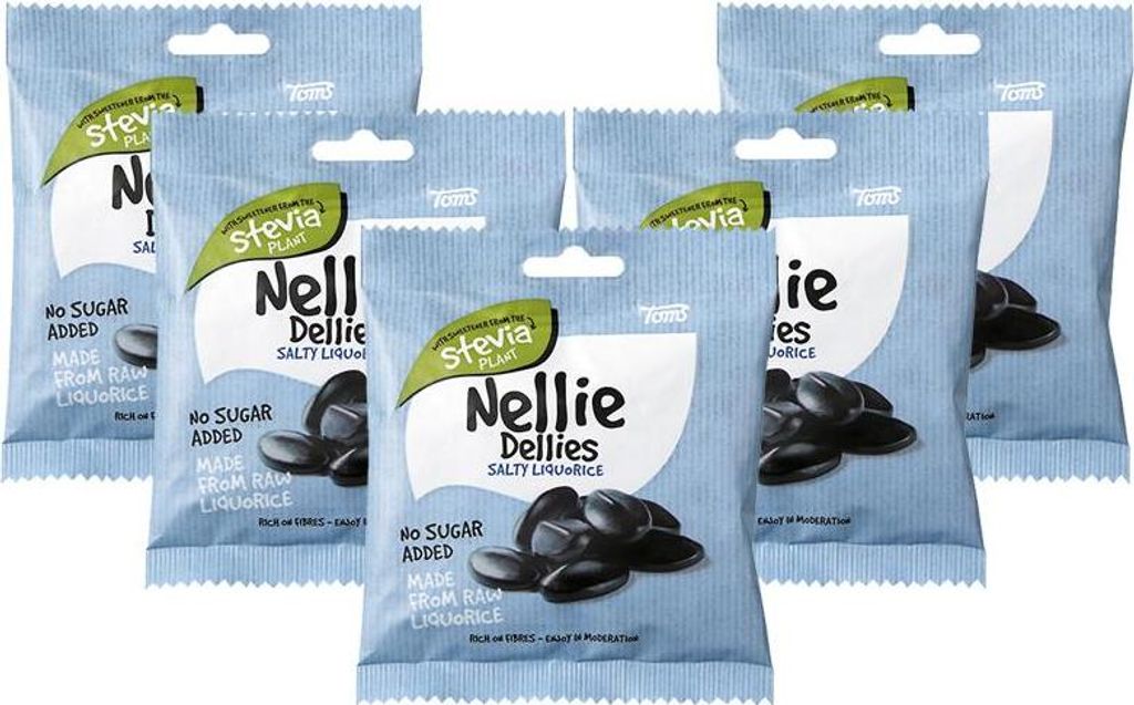 5 x Nellie Dellies Salz Lakritz 90g Produktbild 