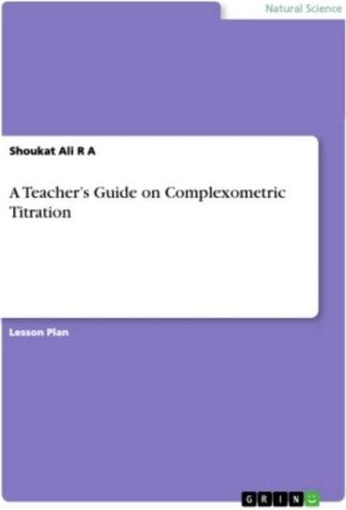 A Teacher's Guide on Complexometric Titration
