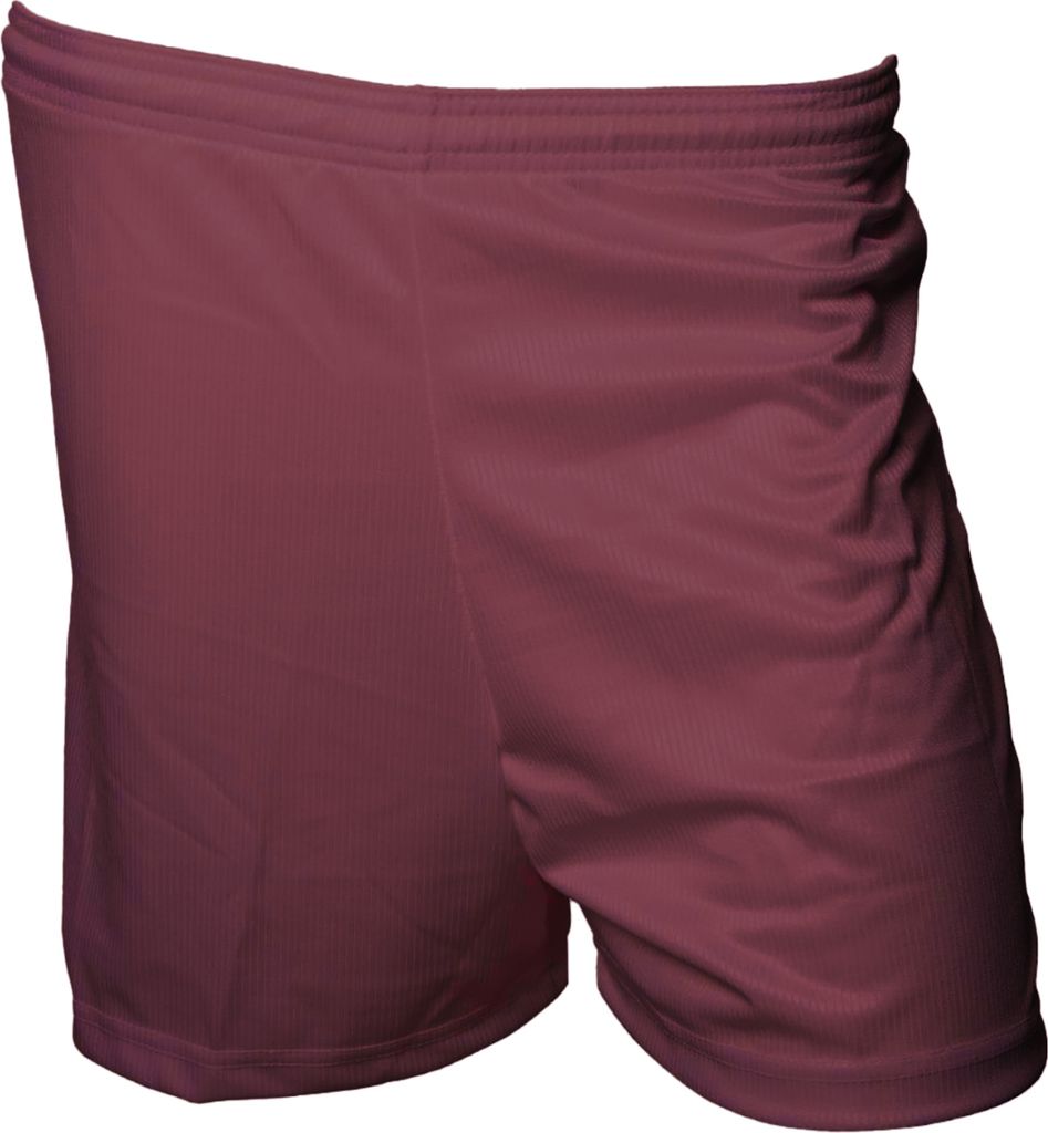Precision Erwachsenen-Fußballshorts mit Mikro-Streifen RD124 (2XL) (Weinrot)