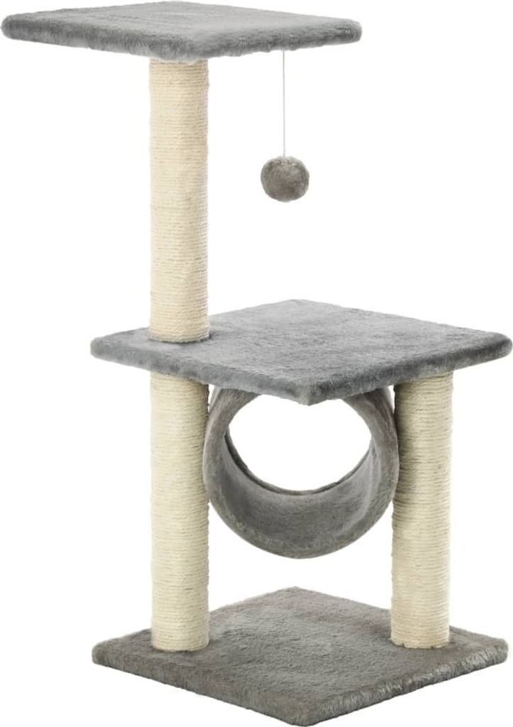 vidaXL Cat Cat Tree Sisal 65 cm Grey Obrázok produktu 