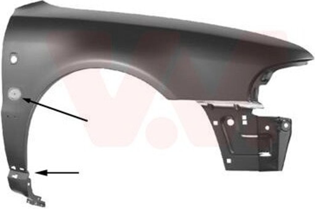 VAN WEZEL 0323654 Kotflügel Vorne Rechts für AUDI A4 Limousine (8D2, B5) A4 Avant (8D5, B5)