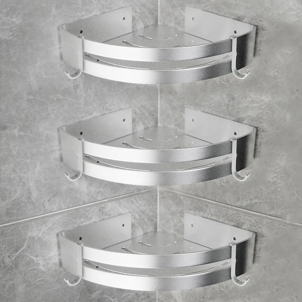 Étagère de Douche sans Perçage pour Éviter d'Abîmer votre Carrelage Neuf