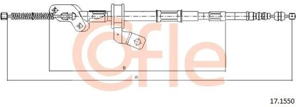 Câble de Frein à Main COFLE 17.1550 pour Toyota RAV 4 OE 4643042010