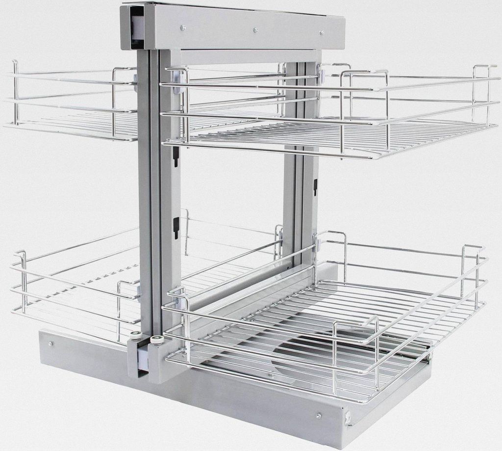 Magic Corner Eckschrank-Korb Küchenschrank Körbe Schrankauszug Schrankkörbe Küchenkorb Korbauszug Schrankauszüge Schrankkorb Küchen-Regal Sof...