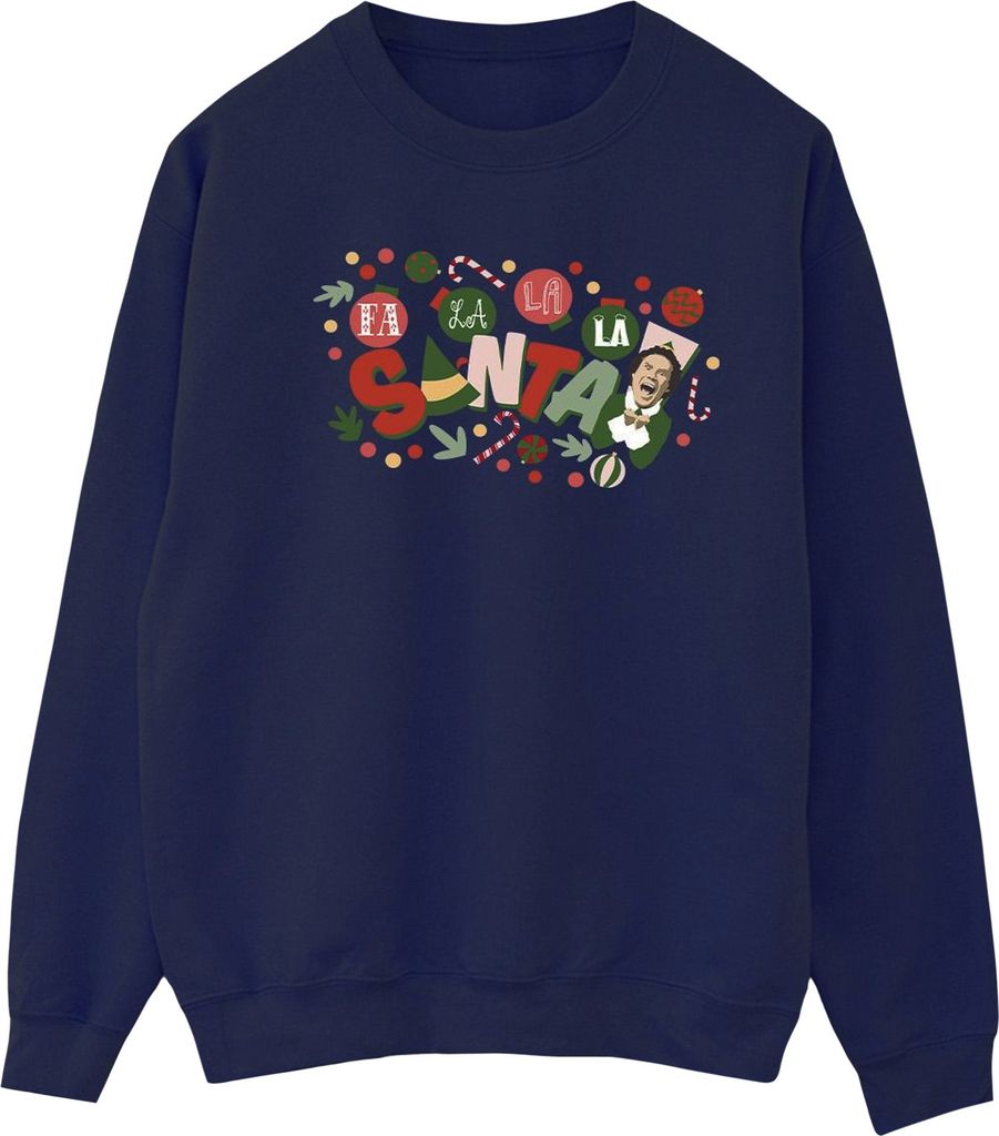 Elf - "Fa La La" Sweatshirt für Damen BI16721 (XXL) (Marineblau)