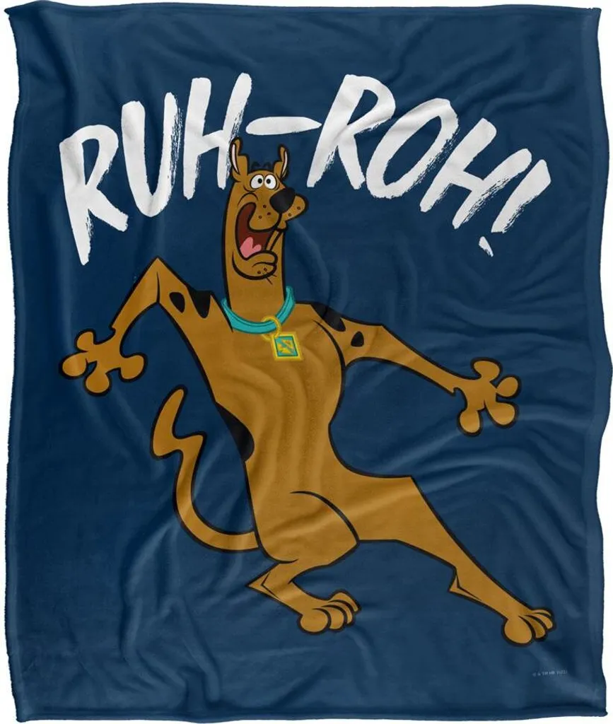 Plaid de Voyage Scooby Doo Ruh Roh TV18521 - Couverture Chaude Multicolore