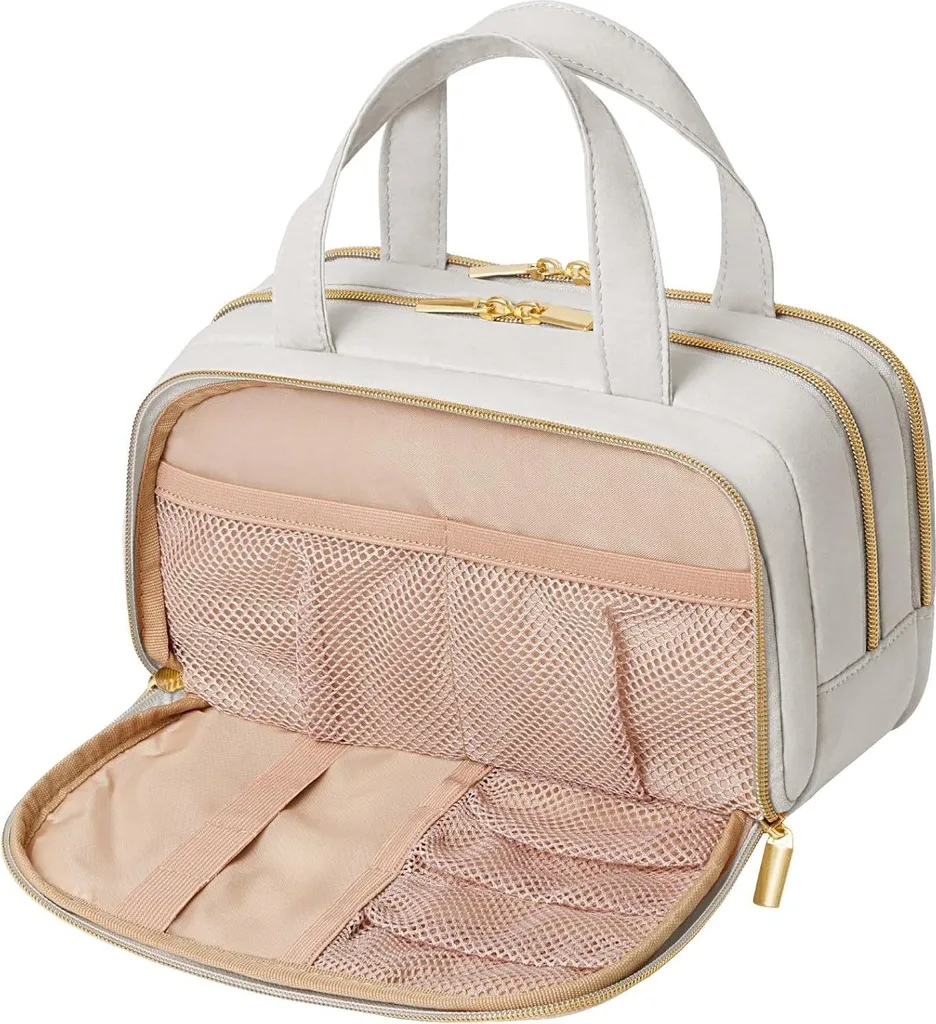 Lifewit Trousse de Toilette Voyage Femme 5L Rose avec Compartiment Humide