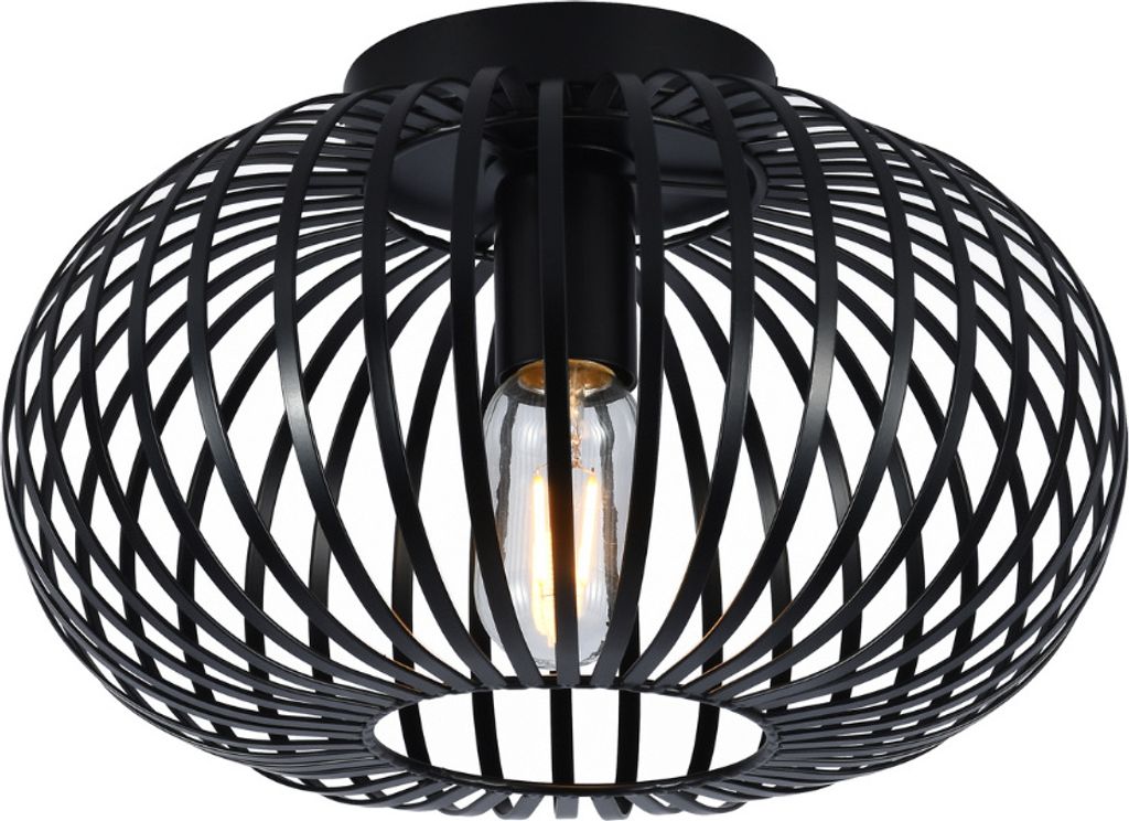 SensaHome 78174BK Deckenlampe Schwarz – Industrielle Produktbild 1