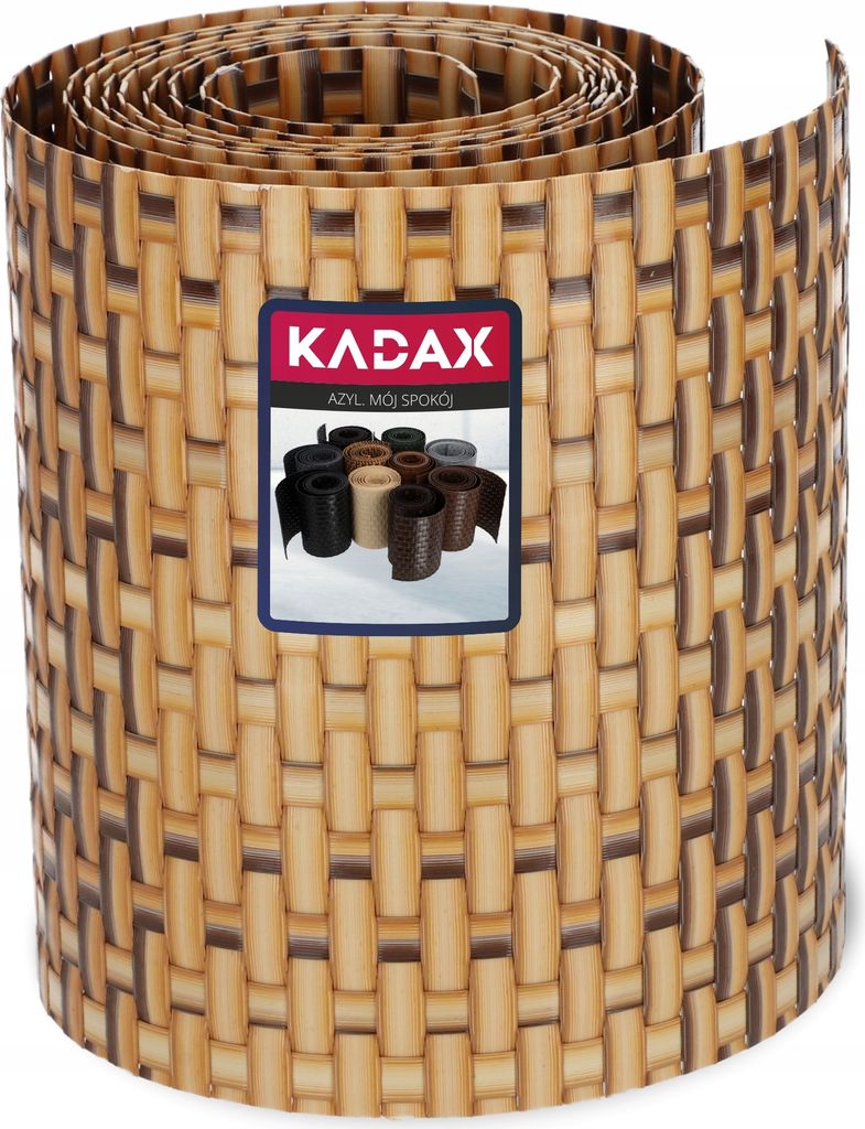 KADAX Zaunband aus Technorattan "Vesta", 19 x 255 cm, Grau, Produktbild 