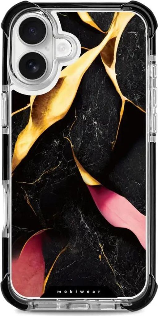 Handyhülle für iPhone 16 Plus mit MagSafe, Mobiwear Elite Bumper, Vergoldetes Erz