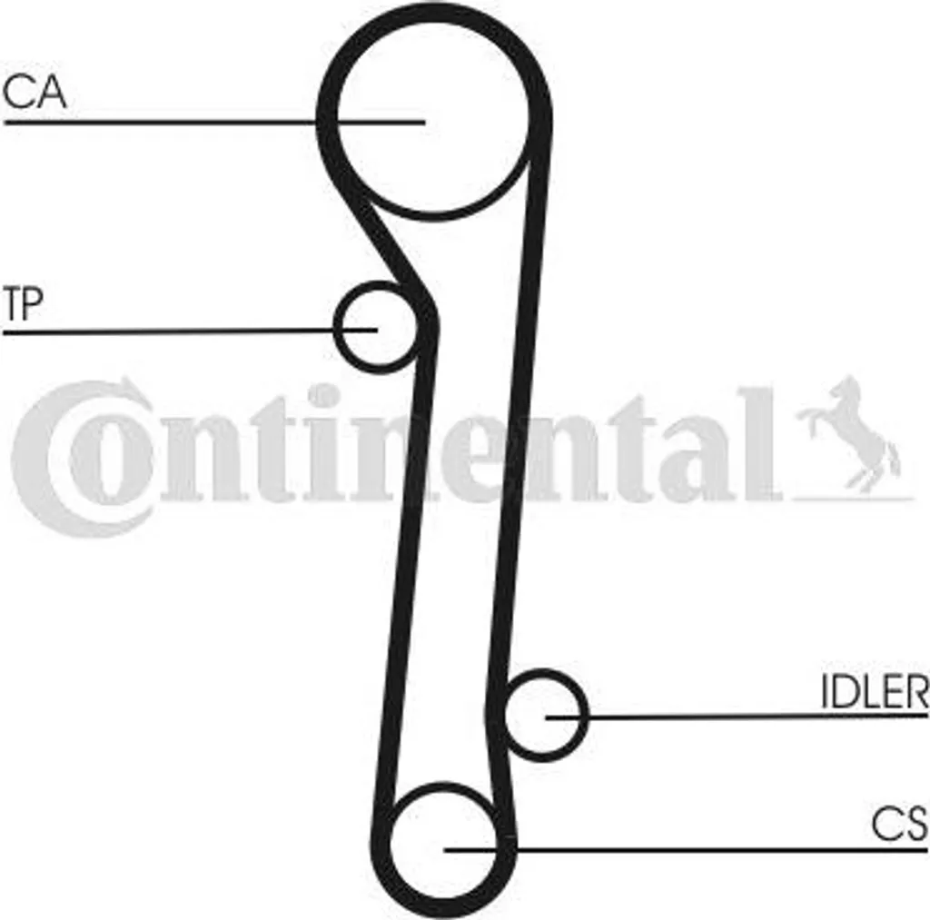 Courroie Dentée Continental CT781K1 Haute Résistance compatible Primera