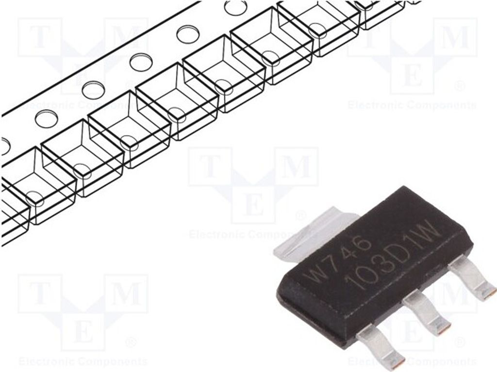 3x Thyristor 0,5A 400V 0,8A Verpackung: Rolle,B 12uA SMD EC103D1W Sonstige Thyris