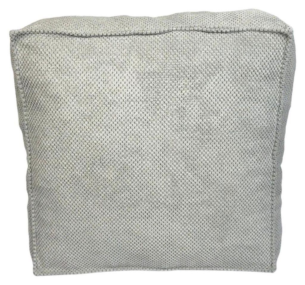 Zefir Dot großes Sitzkissen, hellgrauer Samt, 60x60