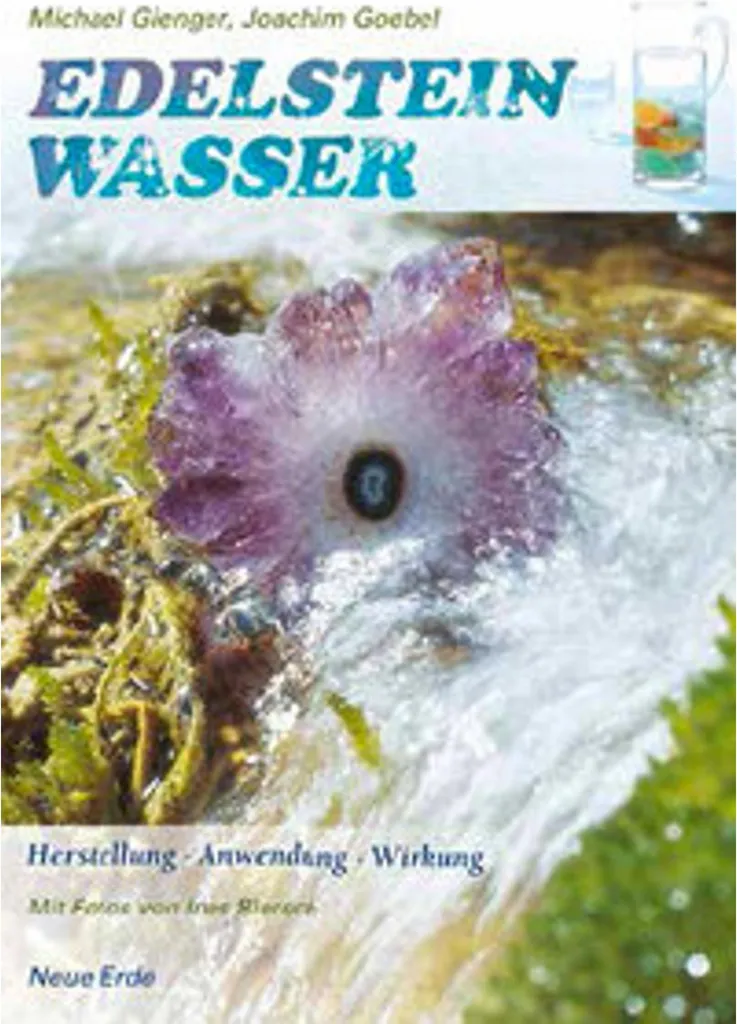 Bouteille Edelsteinwasser pour Yoga et Méditation avec Pierres de Lune