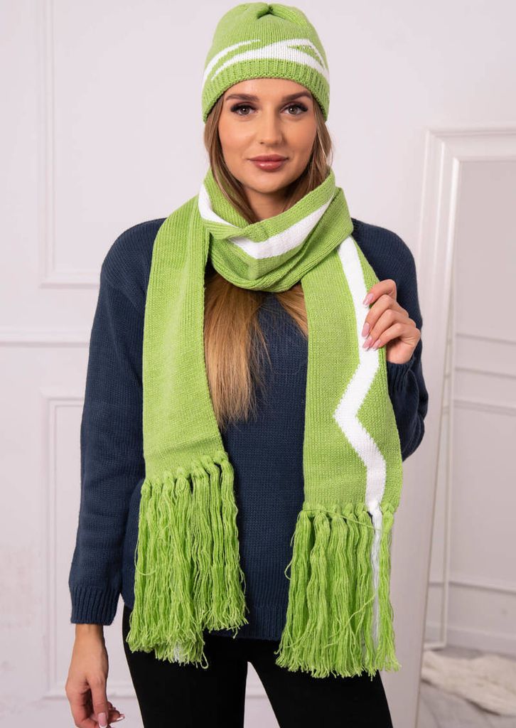 Kesi Set aus Mütze und Schal für Damen Jagna pistazie Universal
