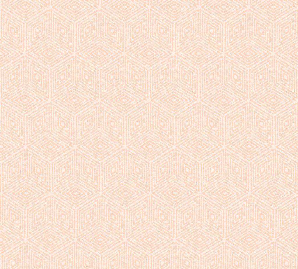 Architects Paper 3D Tapete Di Seta geometrische Tapete Textiltapete rosa orange weiß 10,05 m x 0,70 m
