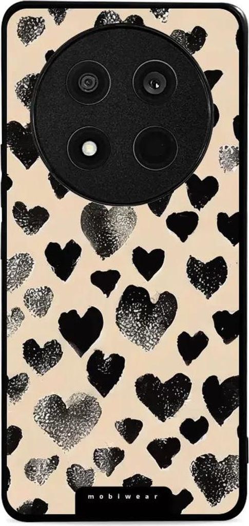 Handyhülle für Honor Magic7 Lite, Mobiwear Glossy Case, Beige Liebe