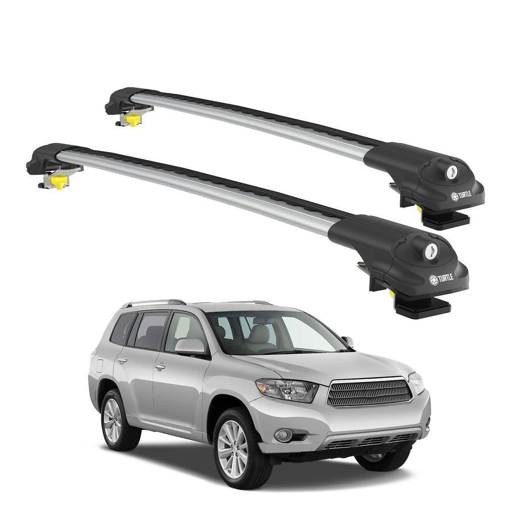 TURTLE DACHTRÄGER AIR-1 TOYOTA HIGHLANDER XU40 2008 - 2013 , Silber