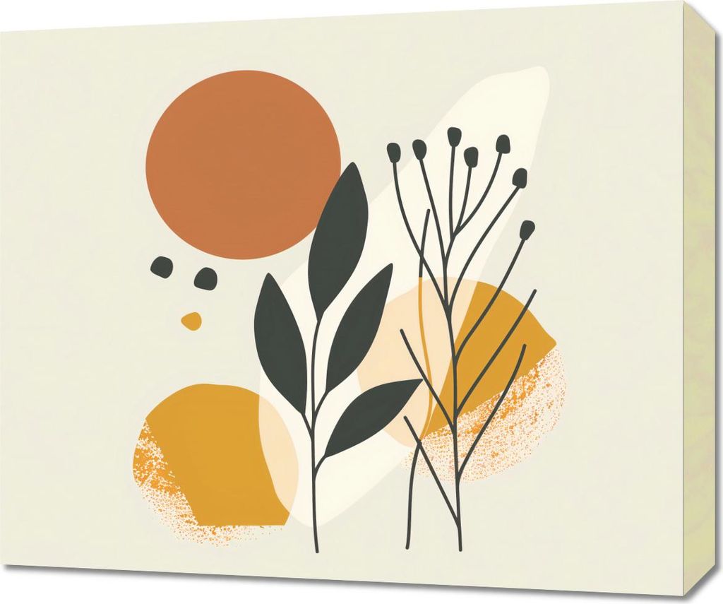 Bild 60x50cm Botanische Presse