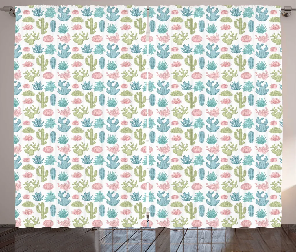 Rideau Décoratif pour Salon et Chambre Motif Désert 280 x 225 cm