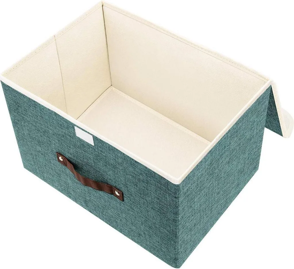 Rangement dressing et bureau : 2 boîtes pliables Aqua Deep 38x25x25 cm - 3