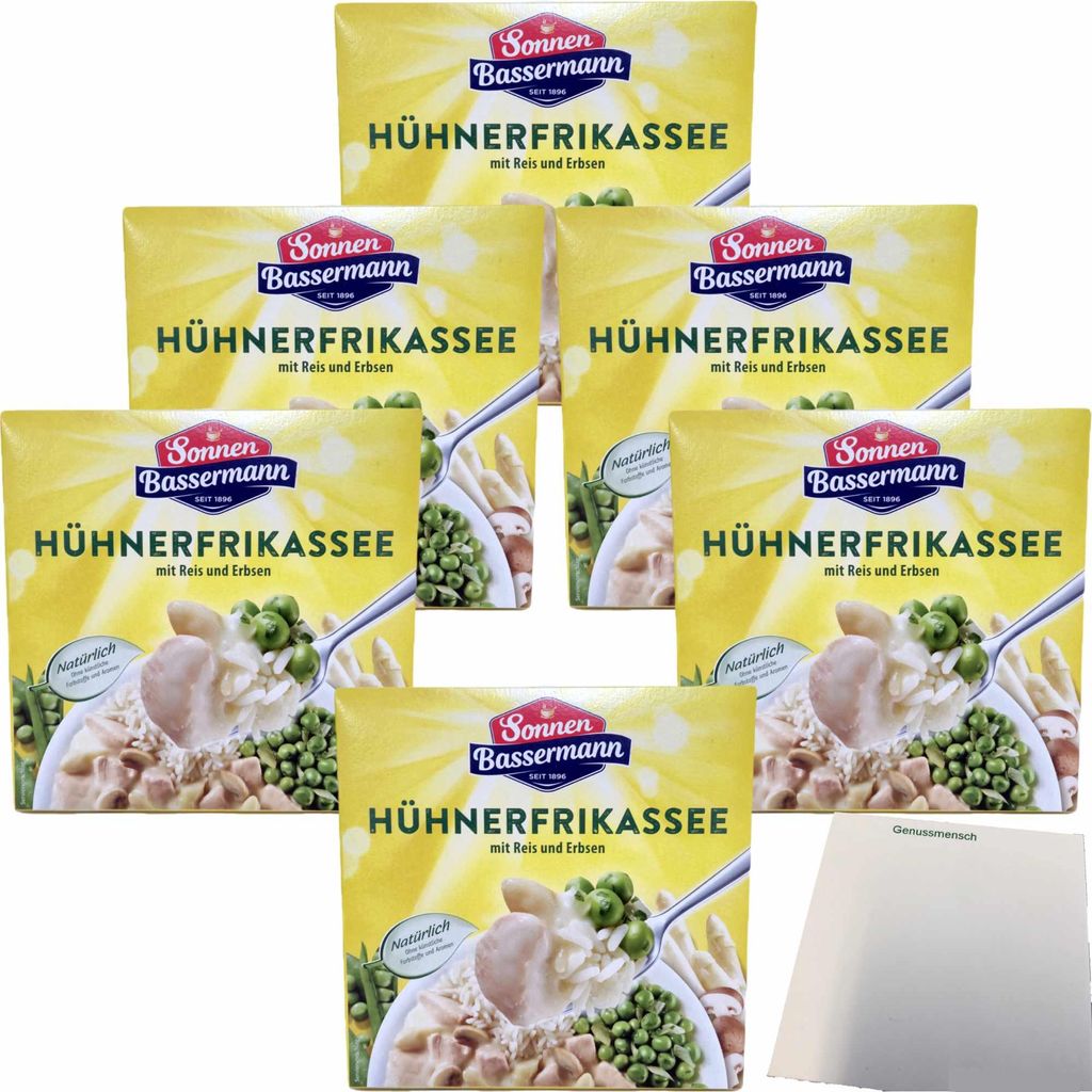 Sonnen Bassermann Hühnerfrikassee mit Reis und Erbsen 6er Produktbild 