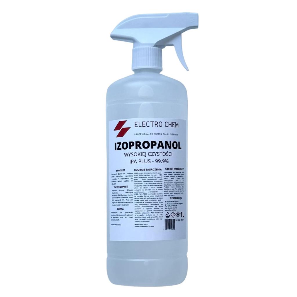 Izopropanol Electro Chem 99,9% - Atomizer - IPA 1L Zdjęcie produktu 