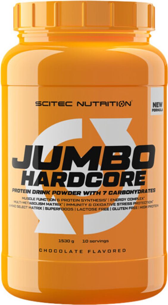Scitec Nutrition Jumbo Hardcore 1530 g Bananen-Joghurt / Weight Gainer / All-in-One-Gainer mit Kreatin und Aminosäuren