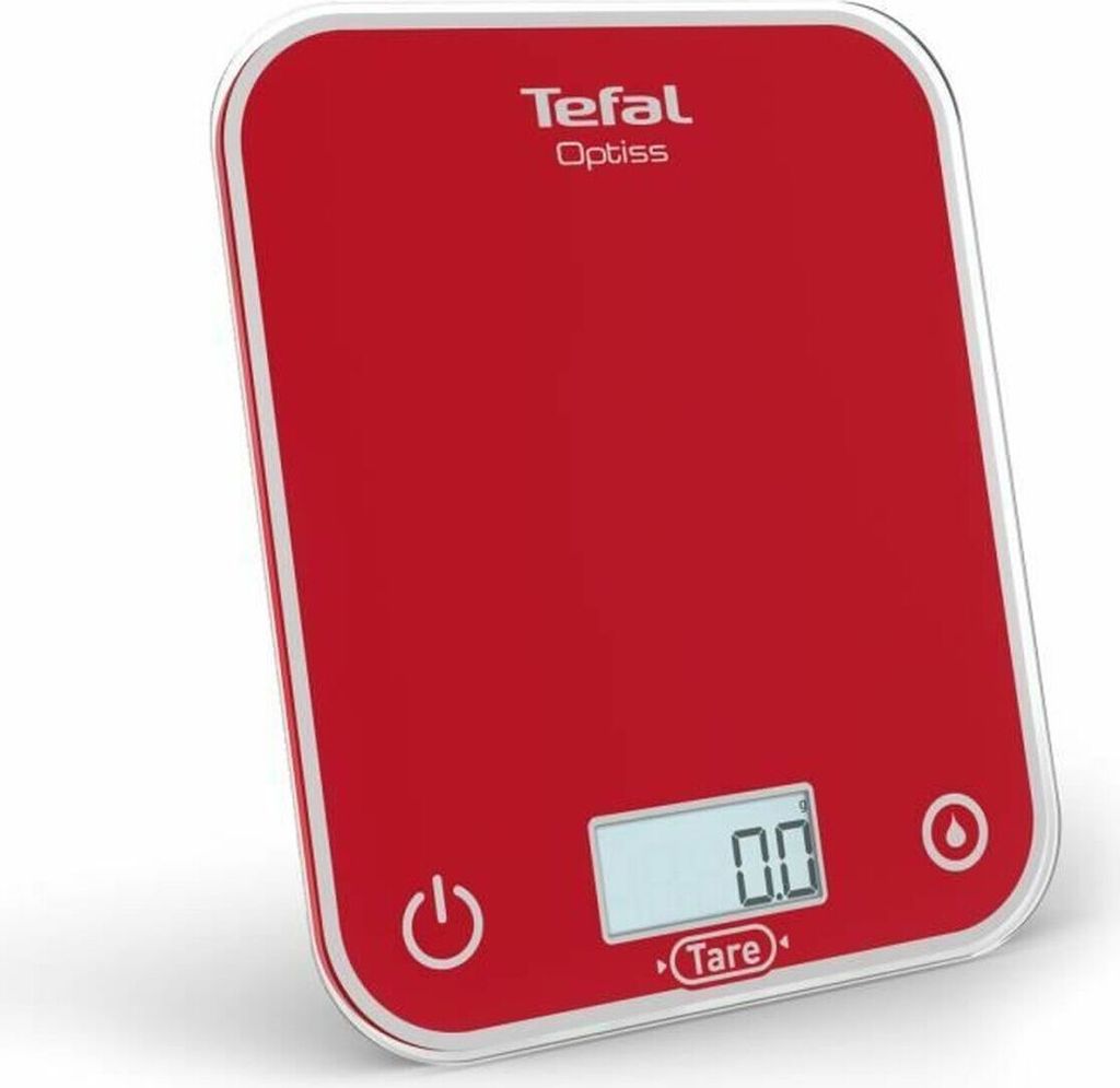 Tefal, Optisss BC50U3V0 Elektronische Kchenwaage, leicht ablesbares Display, kratzfest, Kapazitt 5 kg, Wei