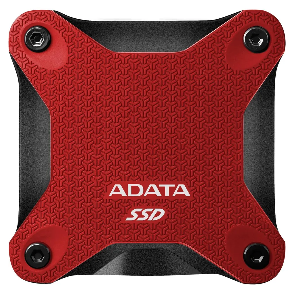 SSD Externe Adata SD620 512 Go Haute Vitesse 3.2 Gen 2 Antichoc Rouge