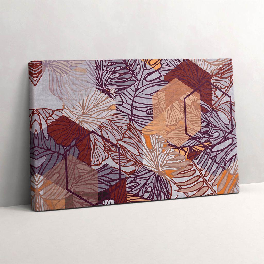 Geometrische Abstraktion – Leinwandbild Wandbild – 60x40 cm – Leinwandbilder – Wandbilder – Schlafzimmer – Flur