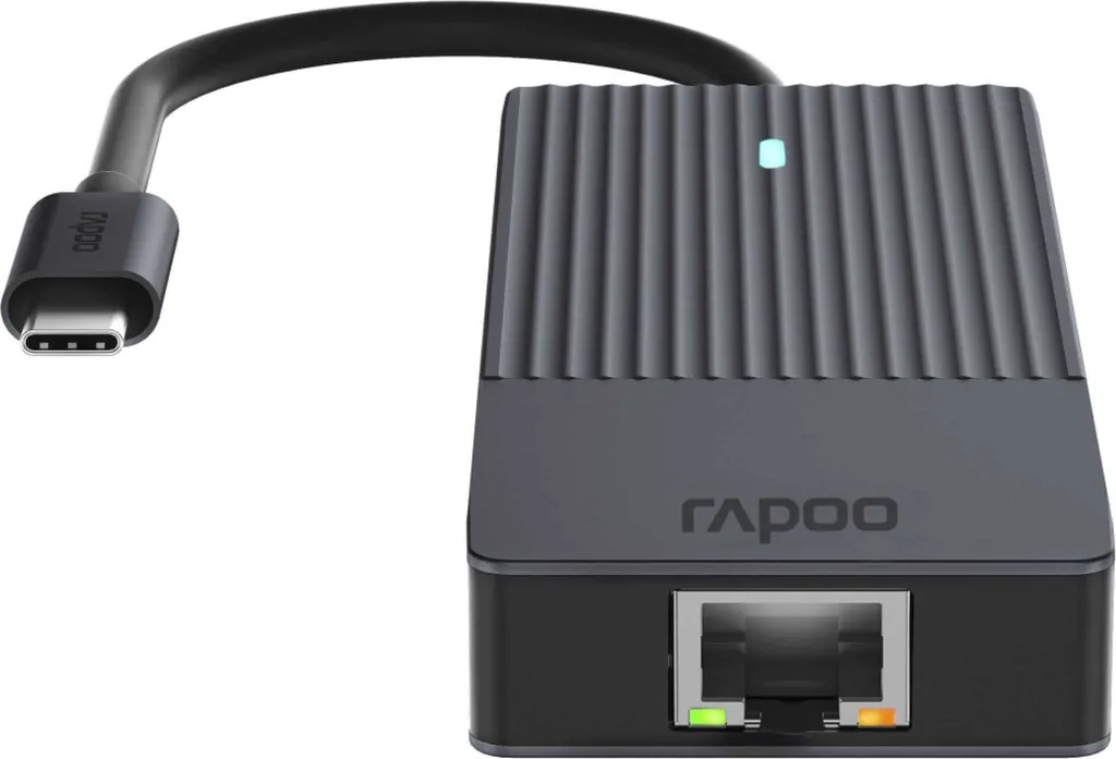 Hub USB-C 8 ports Adaptateur Multiport Gris pour Ordinateur et Tablette - 9