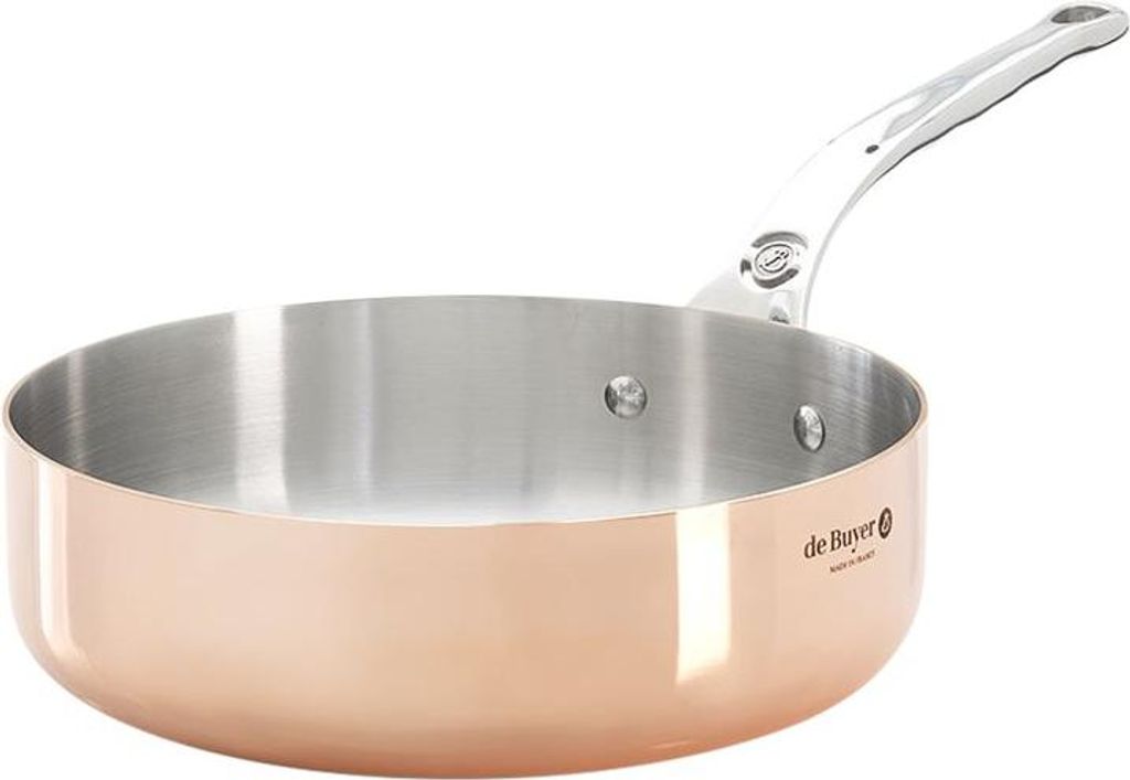 de Buyer 6230.20, Rund, Schwenkpfanne, Kupfer, Edelstahl, Produktbild 