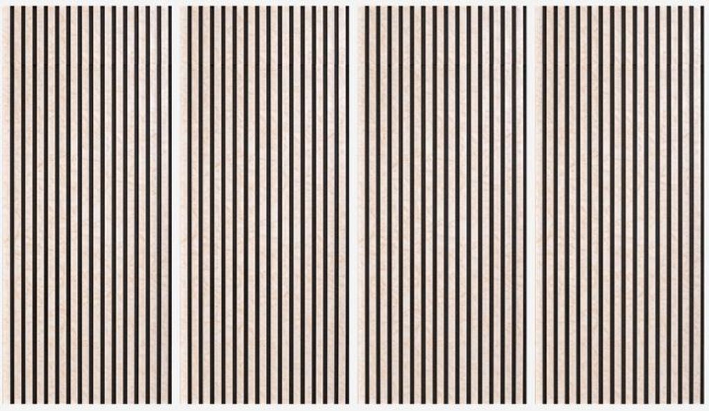 4 x schallabsorbierendes Akustikpaneel 120x60cm rosa Marmoreffekt Tabb-MR