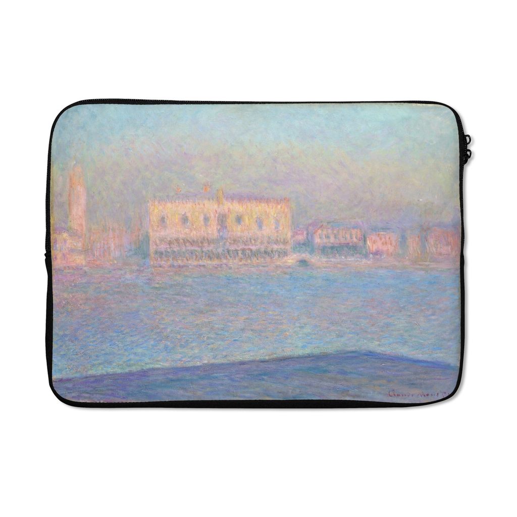 MuchoWow Laptop Hülle 14 ZollDer Dogenpalast von San Giorgio Maggiore aus gesehen - Gemälde von Claude Monet Laptoptasche - Laptoptasche - Sto...
