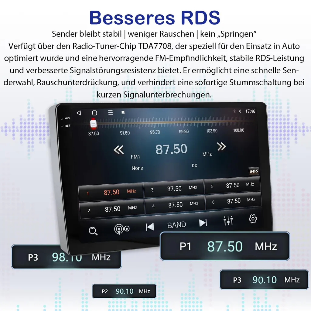 Station Multimédia Android 12 pour Smart 453 GPS 4G et Bluetooth 5.0 - 4