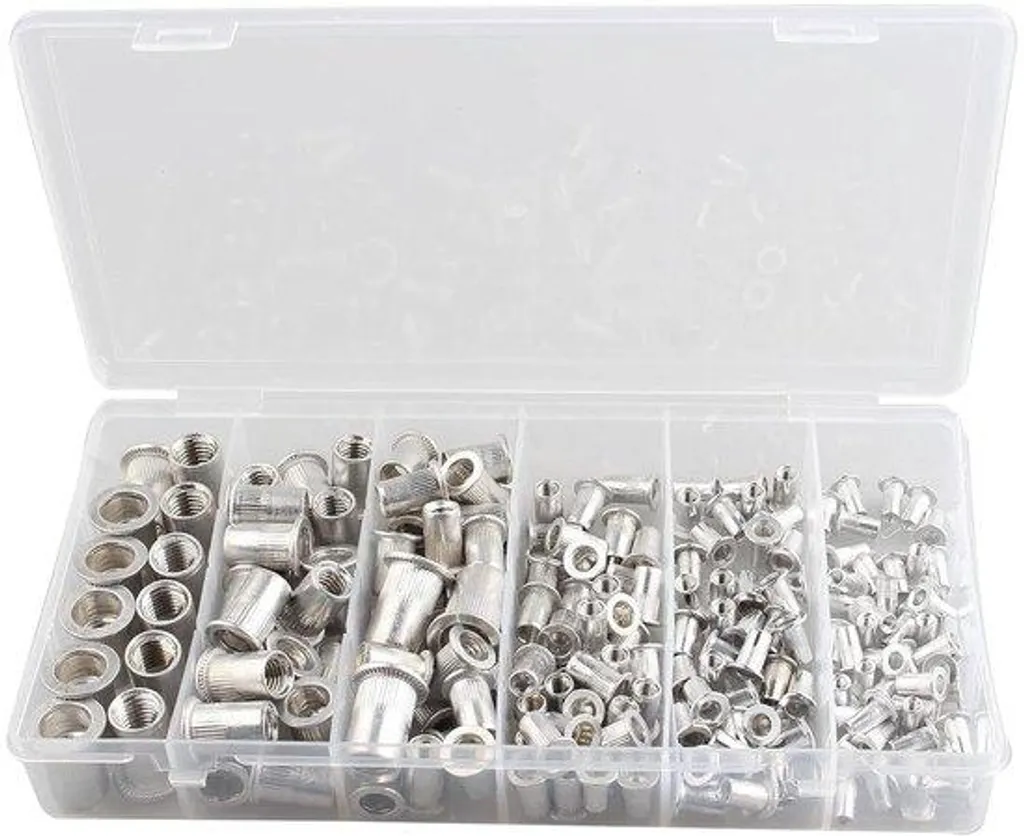 Kit d'écrous à rivets en aluminium M3 à M10 - 150 inserts filetés Nutsert