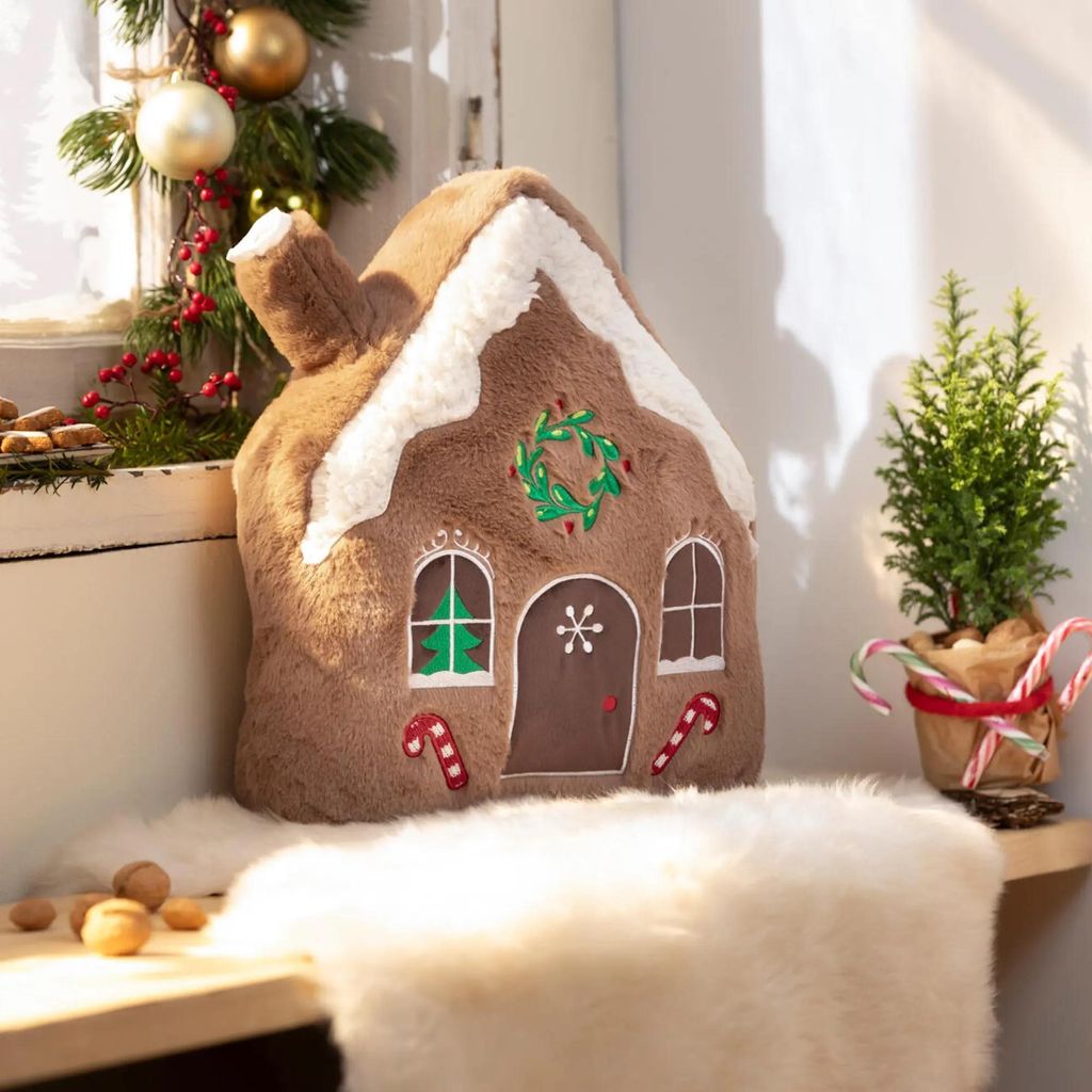 Deko-Kissen "Lebkuchenhaus", Maße: 30 x 40 cm Produktbild 