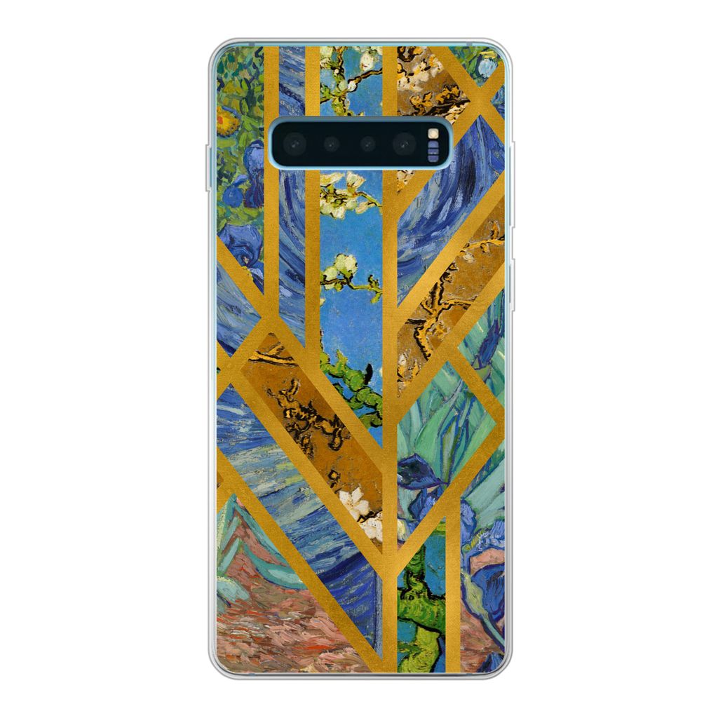 MuchoWow Handyhülle Schutzhülle Hülle für Samsung Galaxy S10 Plus Kunst - Vincent van Gogh - Alte Meister Silikon Softcase Handy Hülle - Sch...