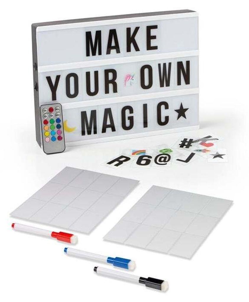 EASYmaxx boîte lumineuse LED A4 avec 173 lettres, chiffres Image du produit 