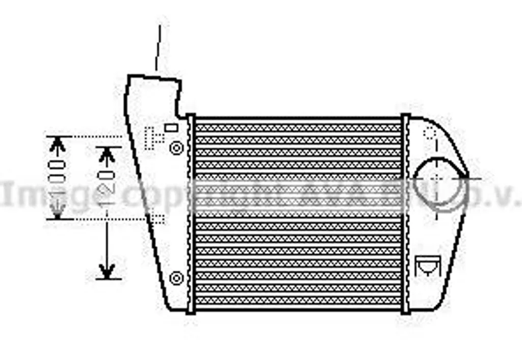 AVA AIA4308 Intercooler en Aluminium - 4F0145806R pour Audi A6 4F