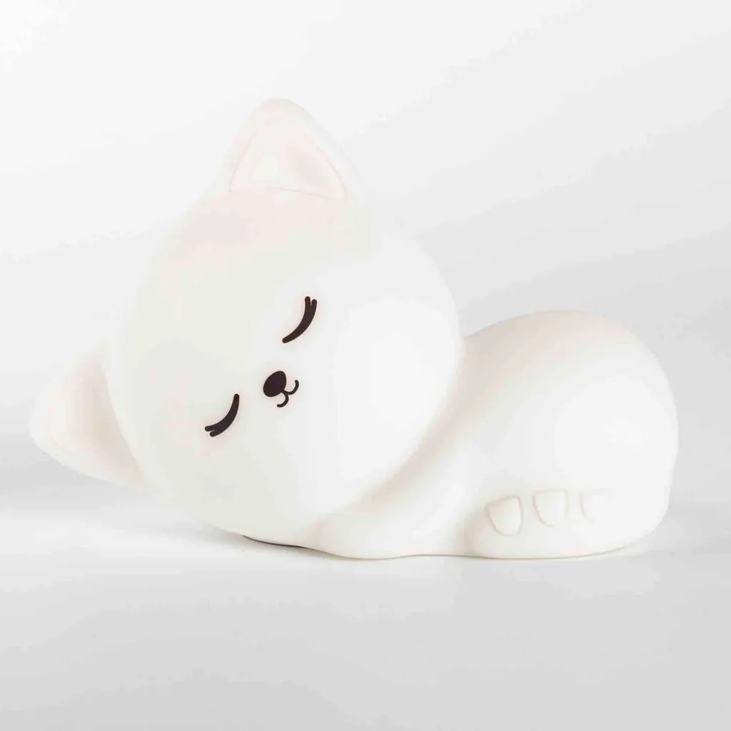 Veilleuse Chaton Stella Tiny Blanche - Rechargeable et Tactile Little L