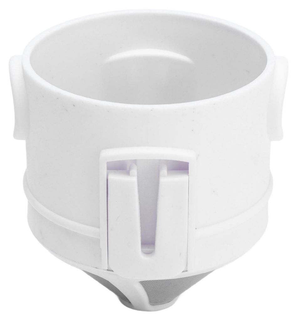 Home Faltbarer tragbarer Kaffeefilter aus Edelstahl, Handbecher, ultrafeines Tropfwerkzeug, Weiß
