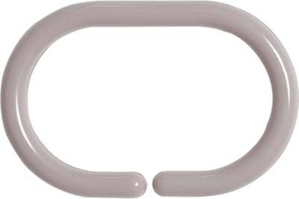 Set von 12 duschringen pp - taupe - Tendance