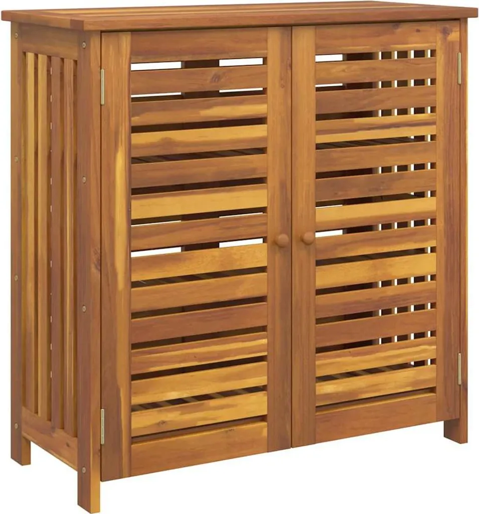 Armoire de Jardin Anti-Désordre en Acacia Massif - Rangement Extérieur Fiable
